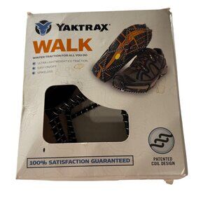 Yaktrax Walk Ice Cleats Size M men’s 9-11 women’s 10.5-12.5 US new damaged box